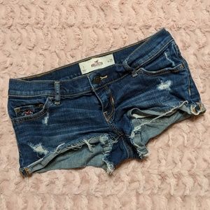 HOLLISTER Low-Rise Denim Cutoff Shorts Size 1